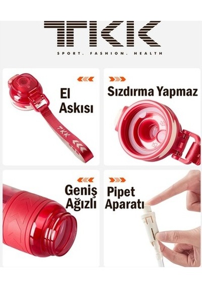 Tkk Su Matarası 1000 Ml T1020 Pembe