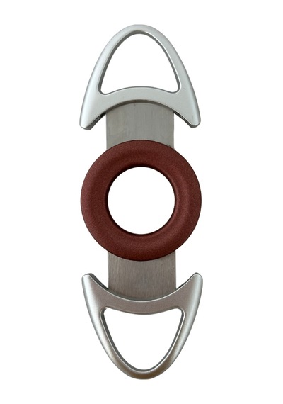 Parmida Gümüş-bordo Metal Puro Makası Kesici - Tr8324