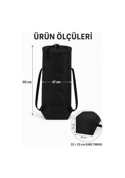 4 Kişilik Kamp Sandalyesi Taşıma Kılıfı, Antrasit 90 47 Cm
