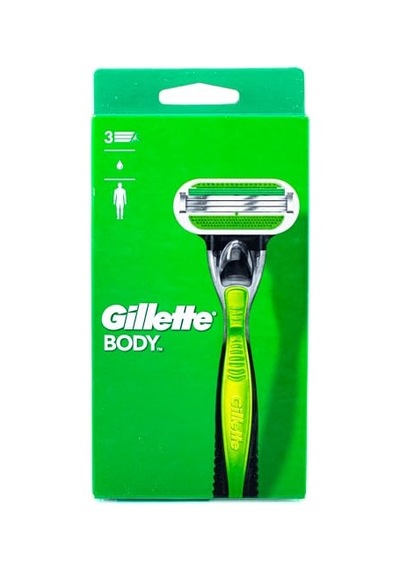 Gillette Body Erkek Tıraş Makinesi, Islak Tıraş Makinesi + 1 Tıraş Bıçağı, 3 Kat Bıçak Ağzı İle
