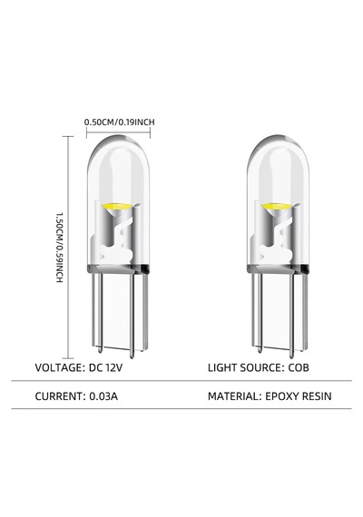 T5 Led Ampul Gösterge Ampulü 5 Adet Kırmızı