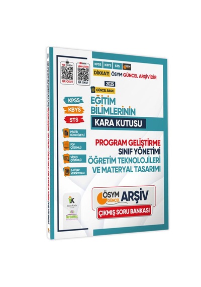 2025 MEB-AGS Eğitim Bilimlerinin Kara Kutusu Program Geliştirme Sınıf Materyal Çıkmış SB Çözümlü