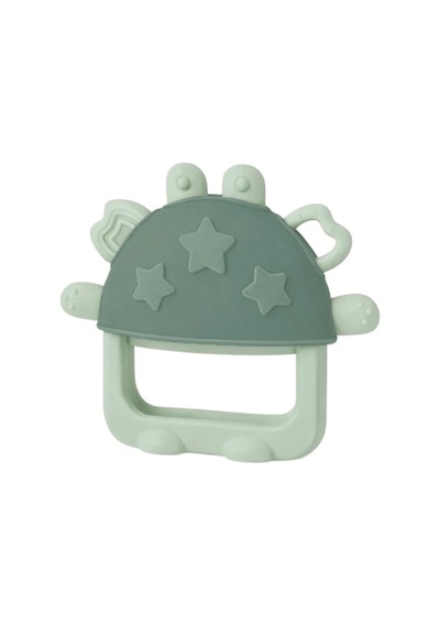 Babyjem Crabby Tutma Halkalı Silikon Diş Kaşıyıcı Soft Yeşil