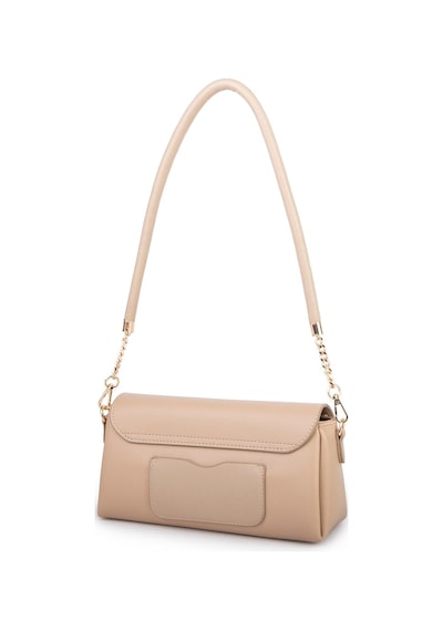 Nas Bag Kadın Sade Şık Omuz Ve Çapraz Çanta En 24 Cm Boy 12 Cm Kum Diğer