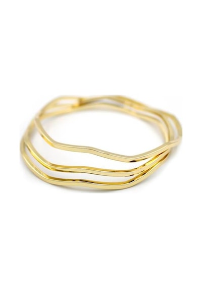 Zigzag Ajda Bilezik-60mm - Altın Diğer