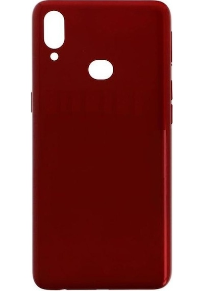 Samsung Uyumlu Galaxy A10s  Arka Pil Batarya Kapağı Sm-a107f - Kırmızı