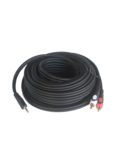 5M Stereo To 2 Rca Ses Video Sinyal Kablosu - 3.5Mm Stereo