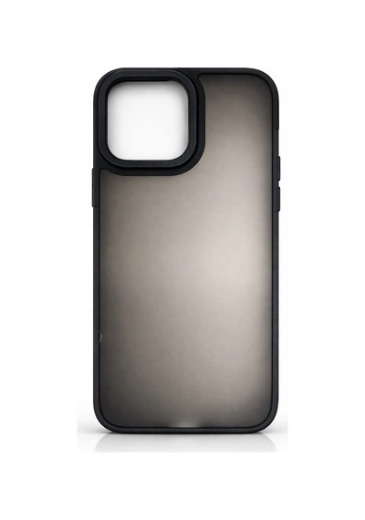 Apple Uyumlu iPhone 15 Pro Max Kılıf Buzlu Siyah