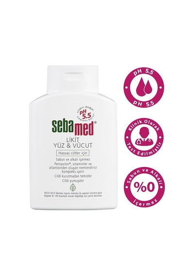 Sebamed Yüz Vücut Likit 3 x 200 ML