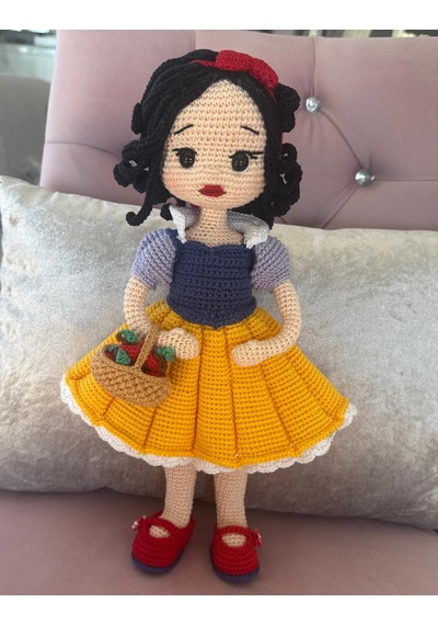 Pamuk Prenses Amigurumi Bebek 36 Cm 001