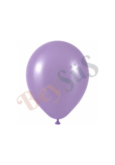Lavanta Renk Lateks Retro Balon 30 Cm - 100 Adet Mor