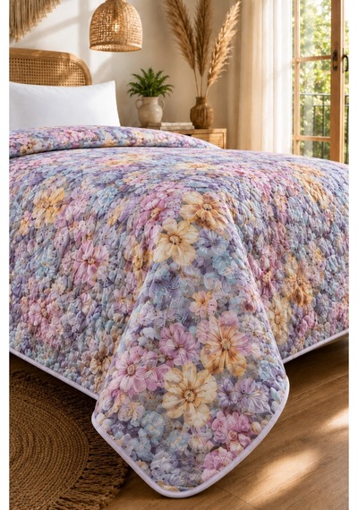 Tek Kişilik - 5d Premium Yatak Örtüsü- Hafif Ve Zarif - Mevsimlik- 160 X 220 Cm 5d8 5d8