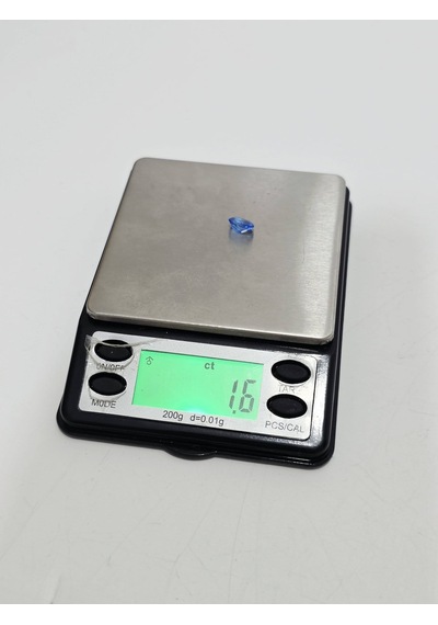 Faset Kesim Doğal Mavi Safir Taşı 1,6 Karat S032