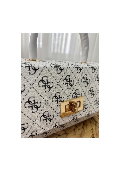 Store Kadın Mini Şık Ve Casual El Ve Omuz Çantası Beyazsiyah