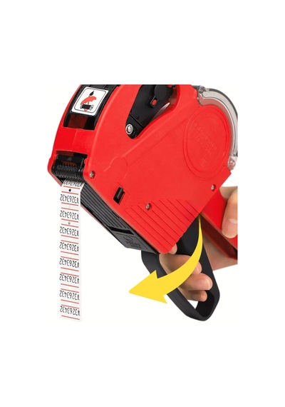 8 Hanel Ürün Fiyat Basma Etiketleme Makinesi Makinası Aleti + 10lu Paket Rulo Etiket
