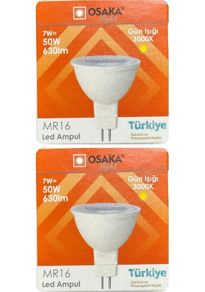 2 Adet Osaka 7w 50w Sarı Işık 3000k G4 Duylu İğne Bacak Led Çanak Ampul