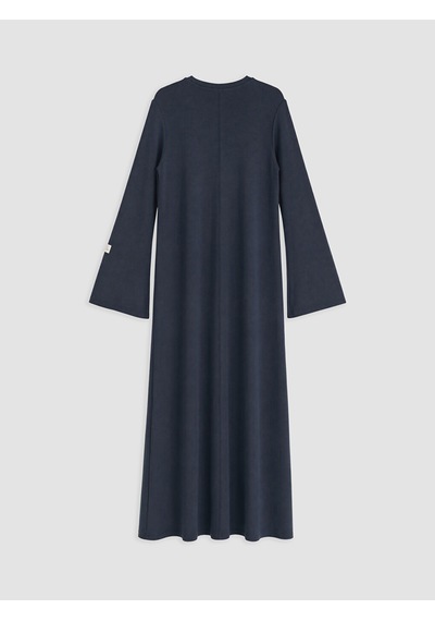 Lcw Modest Lacivert Bisiklet Yaka A Kesim Elbise