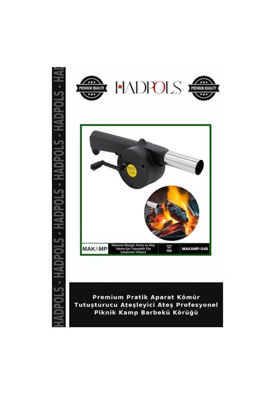 Premium Pratik Aparat Kömür Tutuşturucu Ateşleyici Ateş Profesyonel Piknik Kamp Barbekü Körüğü