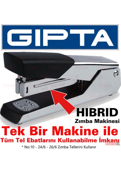 Gıpta Metal Zımba Makinesi Tüm Telleri Tek Makinede Kullanan Hıbr