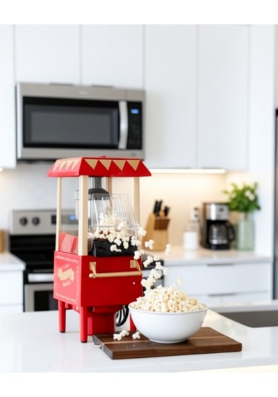 Yağsız Popcorn Makinesi, Sıcak Hava Teknolojili, Geniş Hazneli Çok Renkli