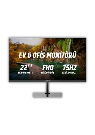 Dahua C200 21.45" 75 Hz 5 MS Full HD LED Monitör
