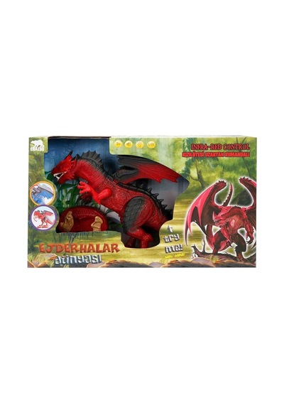 36139 Uzaktan Kumandalı Sesli Ve Işıklı Dragon Çok Renkli