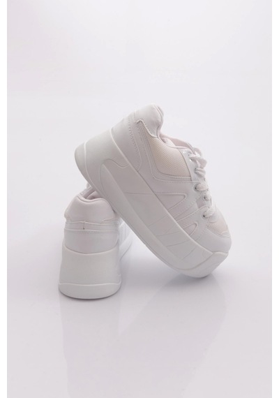 Dgn Sp191 Kadin Sneaker Ayakkabi Beyaz