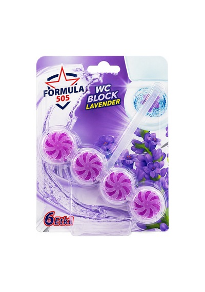 4'lü Wc Blok - Lavanta Kokulu - 2 Adet - 6 Etkili - 200 Gr Lavanta