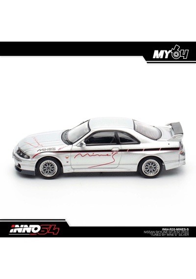 Inno 1/64 Nissan Skyline Gt-r N1 R33 "tuned By Mine's" Silver Çok Renkli
