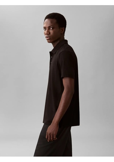 Calvin Klein Ss Tech Bırdseye Int, Ub1 Siyah Erkek Polo T-shirt