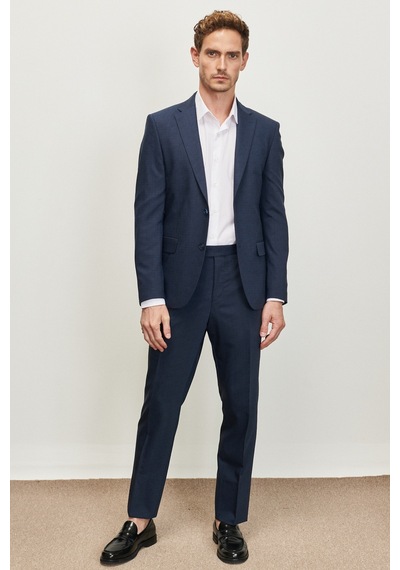 AC&Co / Altınyıldız Classics Slim Fit Dar Kesim Mono Yaka Desenli Yünlü Takım Elbise Çok Renkli AC&Co / Altınyıldız Classics Slim Fit Dar Kesim Mono Yaka Desenli Yünlü Takım Elbise Çok Renkli