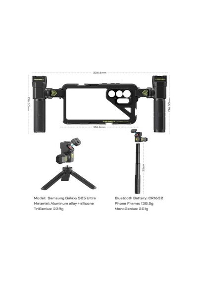 Genius Rig Samsung Galaxy S25 Ultra Uyumlu Telefon Kafesi