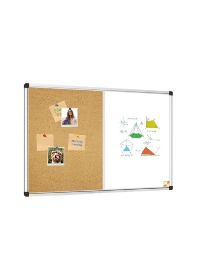Artlantis Çift Fonksiyonlu Yazı Tahtası Ve Mantar Pano 45x60 Cm 1 Adet Alüminyum Çerçeveli Mantar Panolu Yazı Tah Genel