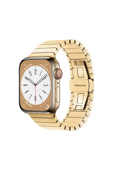 Newface Apple Watch Uyumlu42mm Kr413 Fine Steel Kordon - Gold