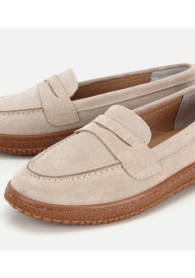 Hotiç Kadın Süet Deri Bej Yumuşak Tabanlı Günlük Loafer 01ayh320560a310 01ayh320560a310 Bej