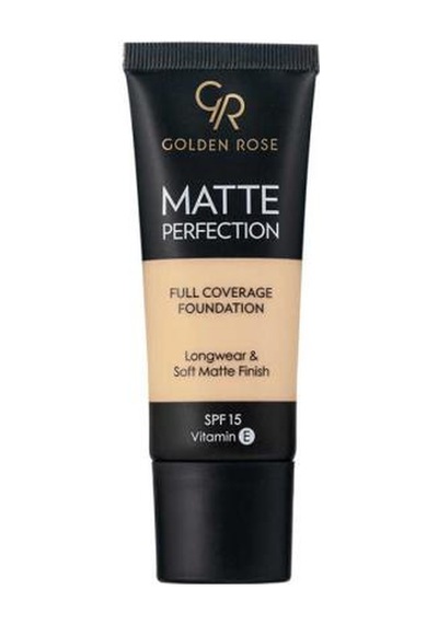 Golden Rose Matte Perfection Full Coverage Foundation 01 Natural