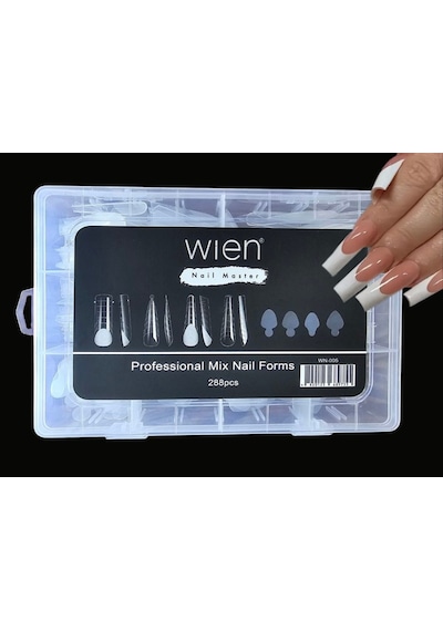 Protez Tırnak Üst Form Jel Polygel Acrygel - Akrijel Ve Polijel İçin Üst Form Şablon 288li Wn-005