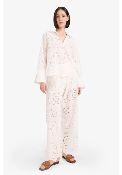 Defacto Regular Fit Brode Plaj Pantolonu-fall İn Love E4711ax25smwt16 Beyaz