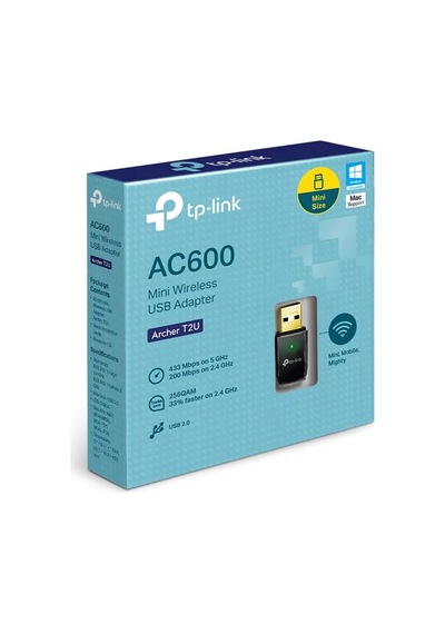 Tp-link Archer T2u 600 Mbps 2.4ghz 150 Mbps 5ghz 433mbps Kablosuz Dual Band Usb Adaptör