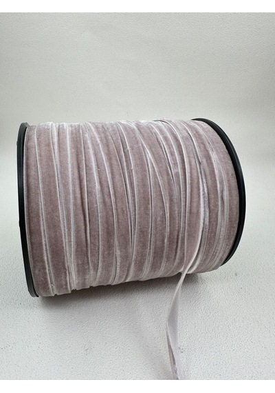 Paşateks- 1 Cm Düz Kadife-5 Metre -iç.gri