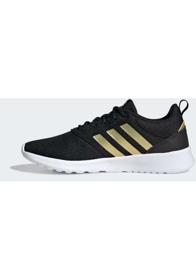 Adidas Qt Racer 2.0 Siyah Gold Detay Kadın Sneaker Koşu Yürüyüş Günlük Spor Ayakkabısı H05800 Siyah