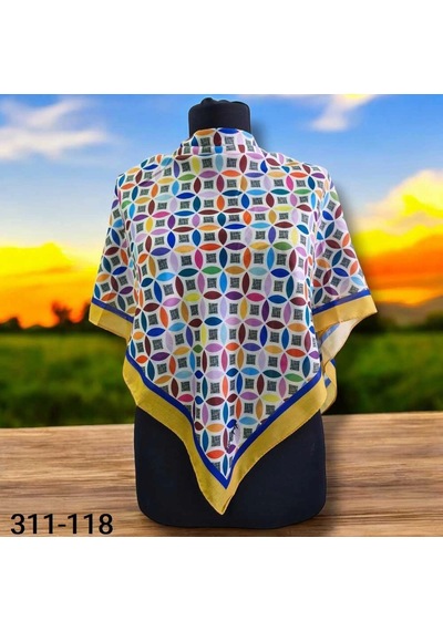 Soft İpek Dijital Soft Eşarp 311-118 Çok Renkli