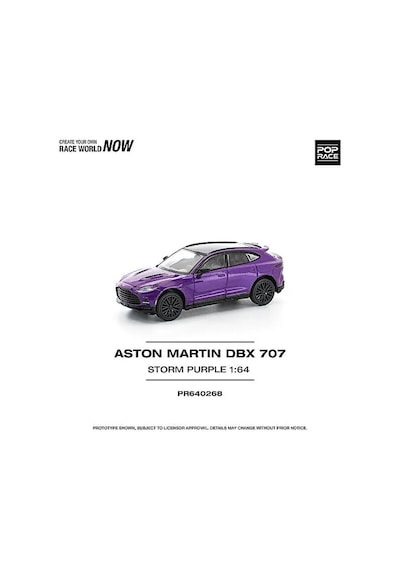 Pop Race Aston Martın Dbx 707 - Storm Purpleaston Pr640268 Çok Renkli