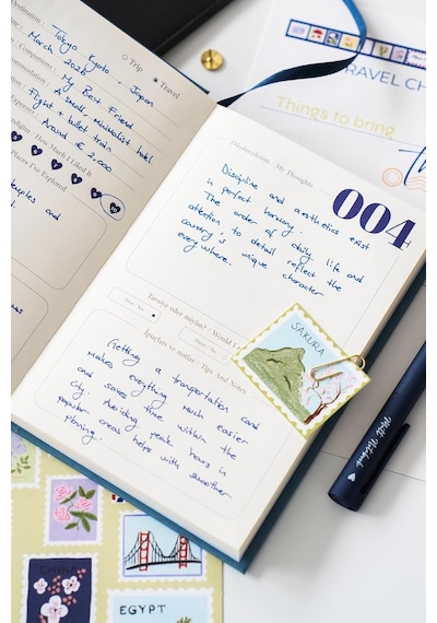 Gezi & Seyahat Günlüğü - Trip & Travel Journal Mavi