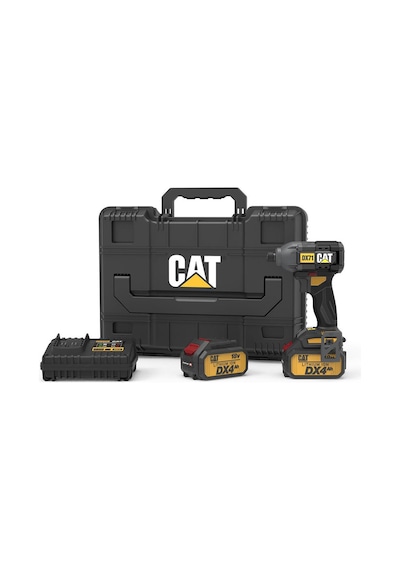 Cat Dx71.2 18volt 4.0ah Li-ion Çift Akülü 215nm Kömürsüz Profesyonel Şarjlı Darbeli Tornavida