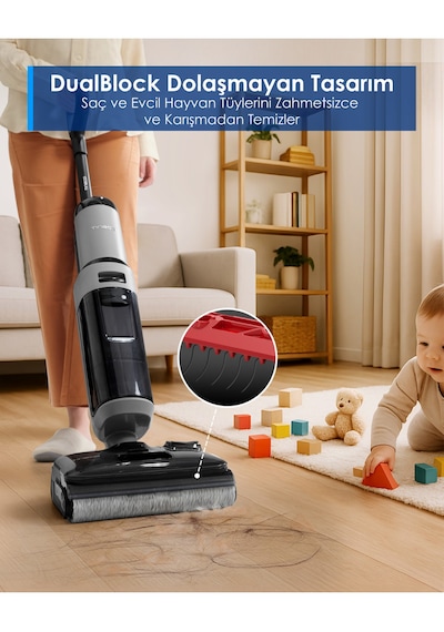 Tineco Floor One I5 Stretch Plus Kablosuz Islak Kuru Süpürge