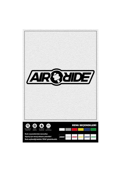 Aır Rıde Stıcker 20 X 5 Cm