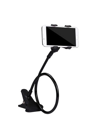 360 Derece Roating Esnek Telefon Tutucu Mobil Uzun Kol Tutucu Braket Desteği Yatak Masaüstü Tablet Black