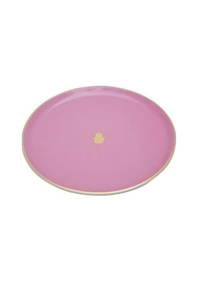 Pembe Düz Tabak, 20 Cm Açık