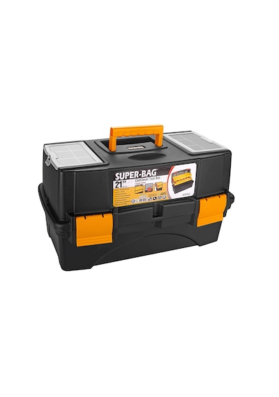Takım Çantası Alet Kutusu Kapaklı Mini Bölmeli Organizer Dayanıklı Plastik Malzeme 14'' Uzunluk 50cm